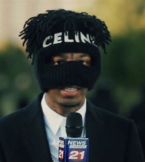 celine 21 savage mask